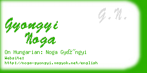 gyongyi noga business card